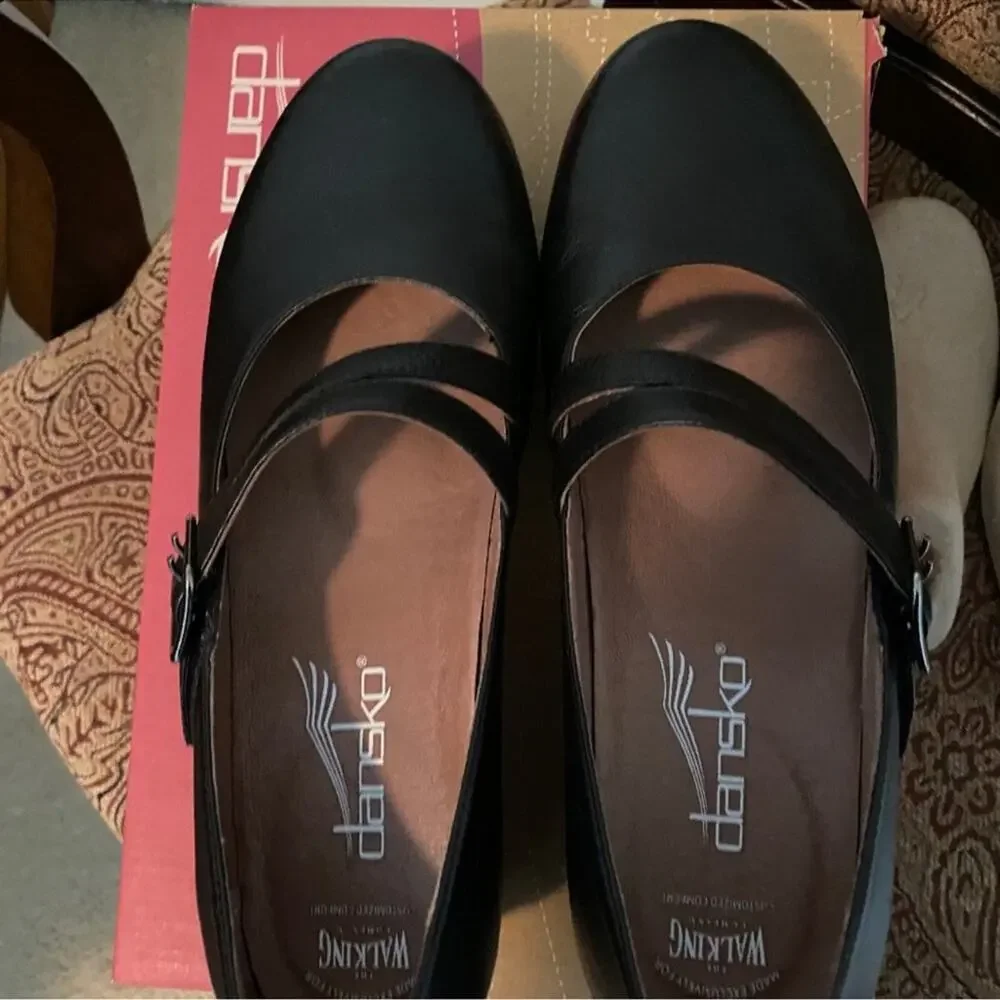 Dansko Tina Met Nappa Mary Jane Shoes - Size 39 9 - Picture 4 of 10